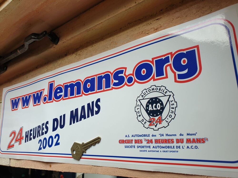 LeMans 24 Hours 2002 .org sticker 500mm