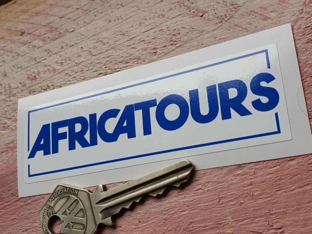 AFRICATOURS Paris-Dakar Sponsors Sticker  4"/100mm  Pair.