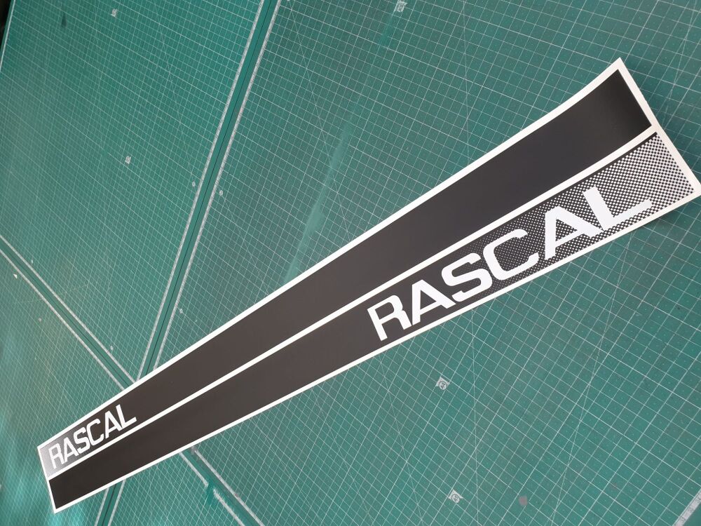 Bedford RASCAL body stripe sticker set