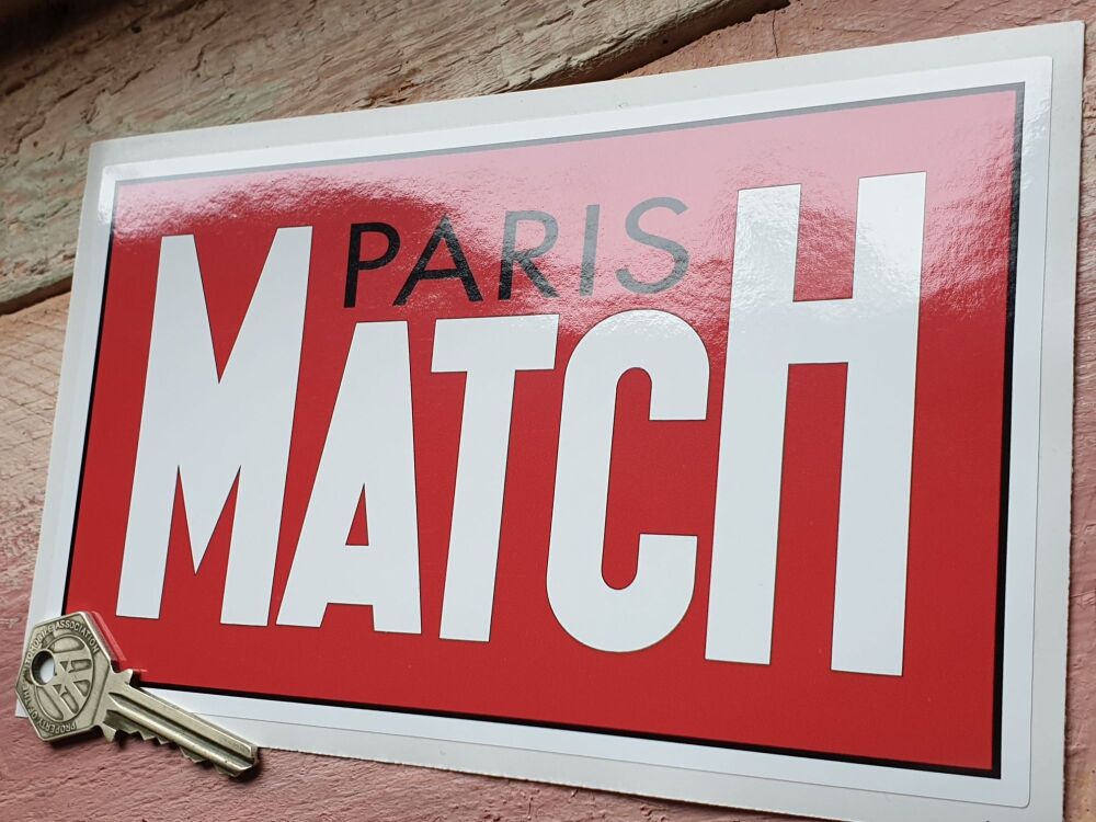 Paris Match Paris Dakar Rally Sticker - 195mm
