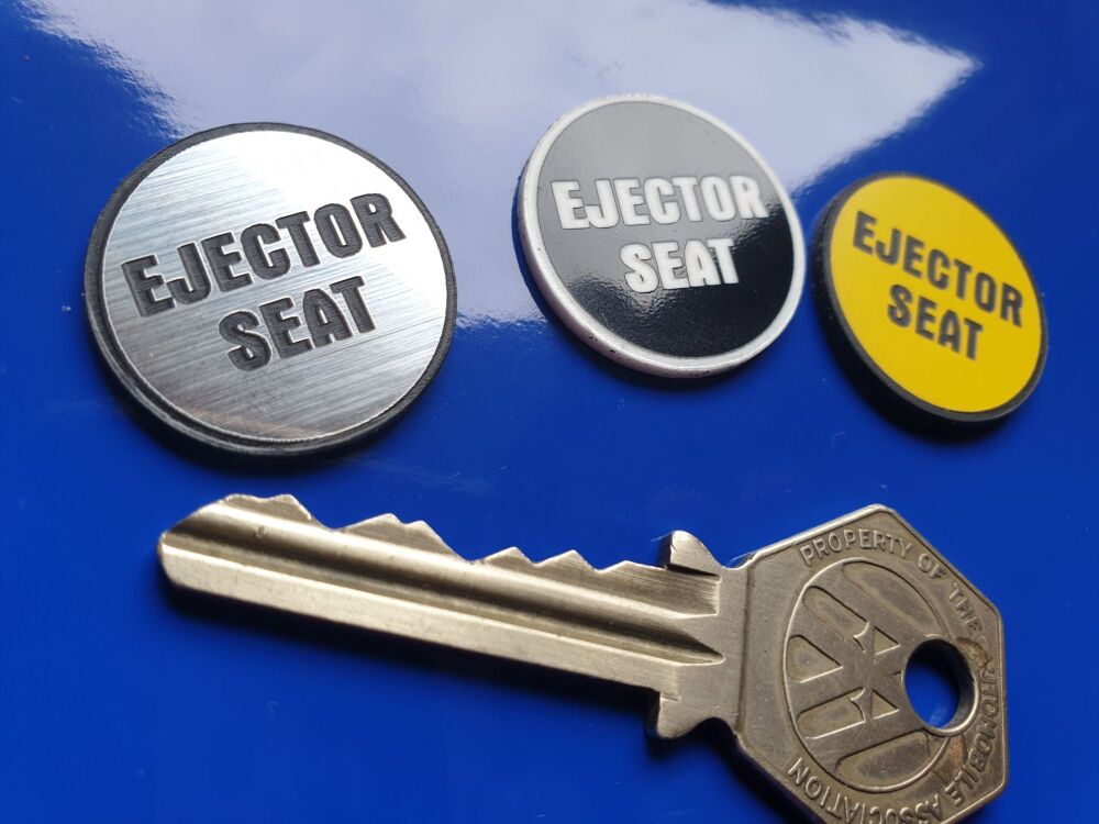 Ejector Seat Style Self Adhesive Laser Car Badge - 25mm or 40mm