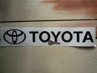 Toyota Text & Logo Cut Vinyl Sticker. 18".