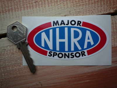 NHRA Hot Rod 'Major Sponsor' Sticker. 4".