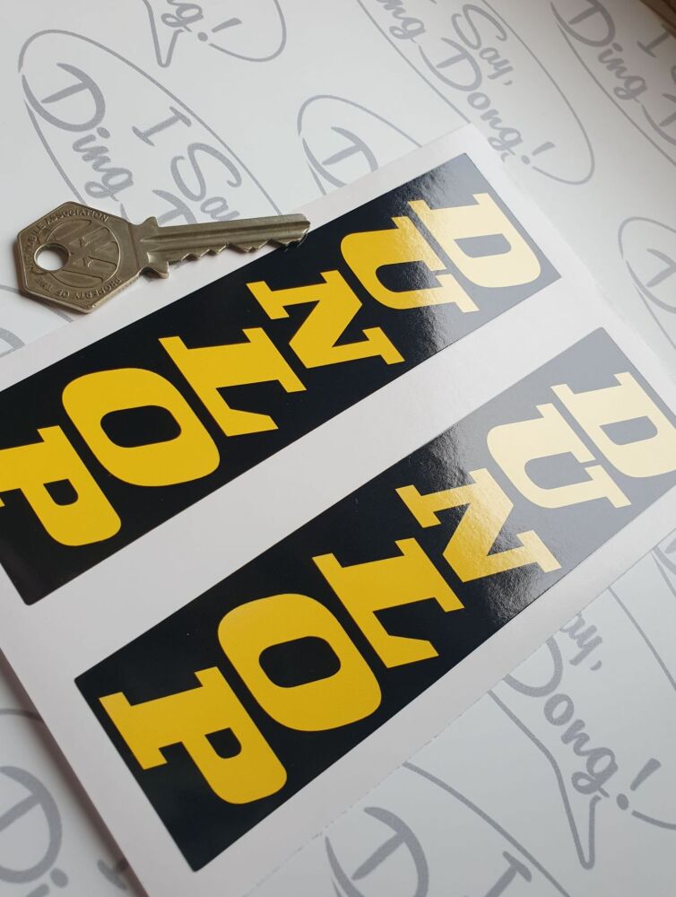 Dunlop Vertical Fork Slider Stickers - 140mm Pair