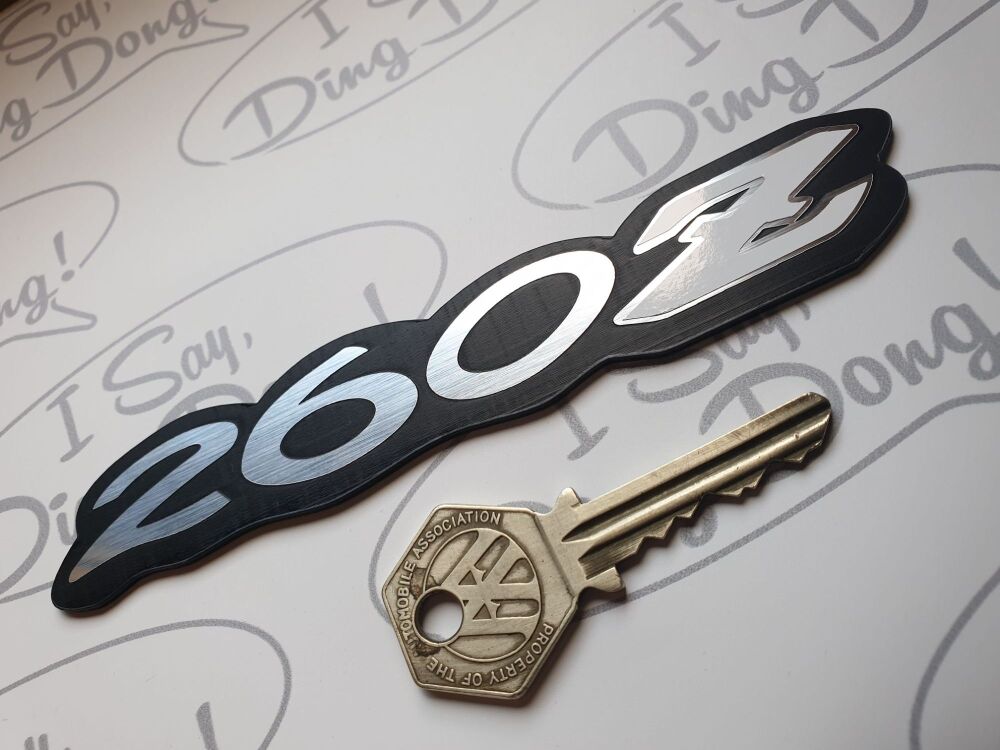 Datsun 260Z Self Adhesive Car Badge - White Z - 140mm
