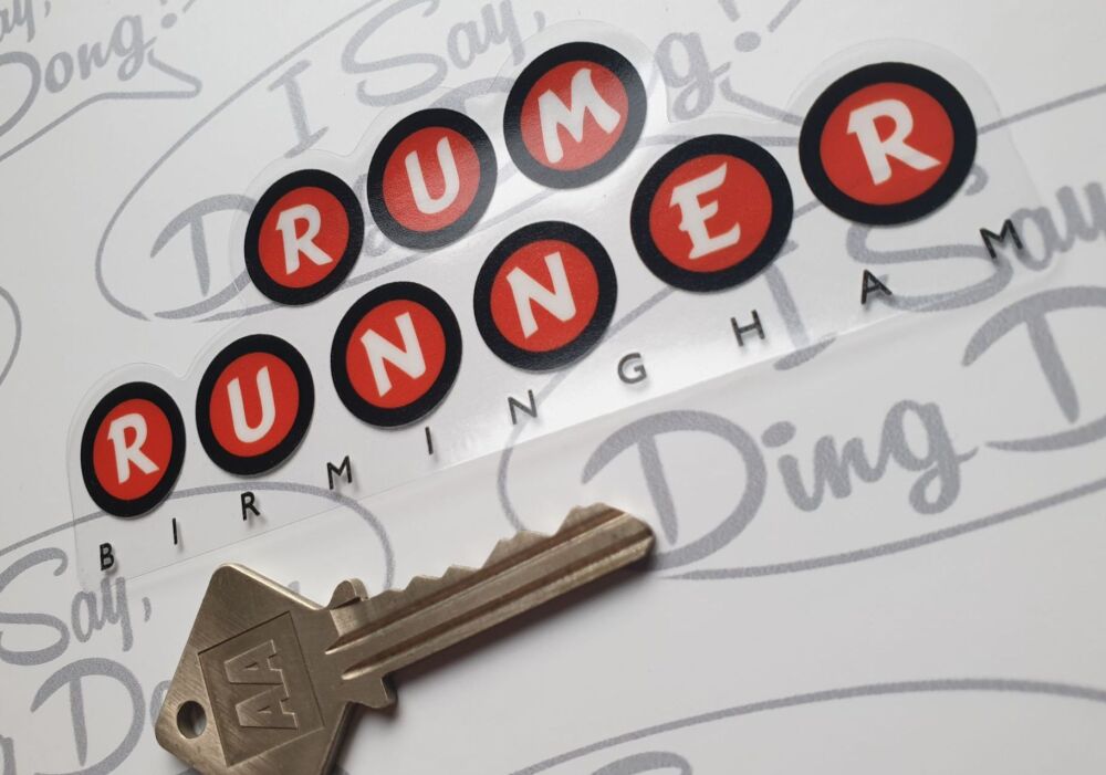 The Rum Runner Birmingham Night Club Window Sticker 5"