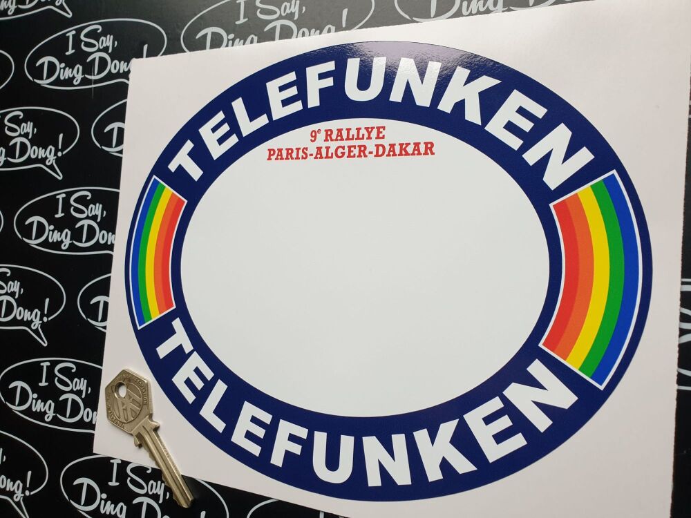 Paris Dakar Rally TELEFUNKEN CUSTOM Sticker EXAMPLES