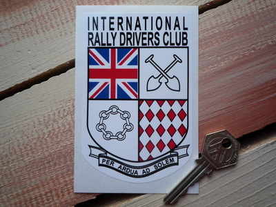 International Rally Drivers Club IRDC Shield Sticker. 3