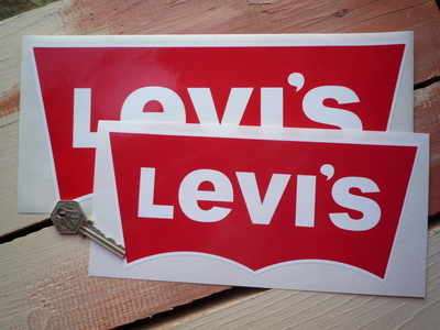 Levi's Logo Sponsor Stickers. 9" or 11" Pair.