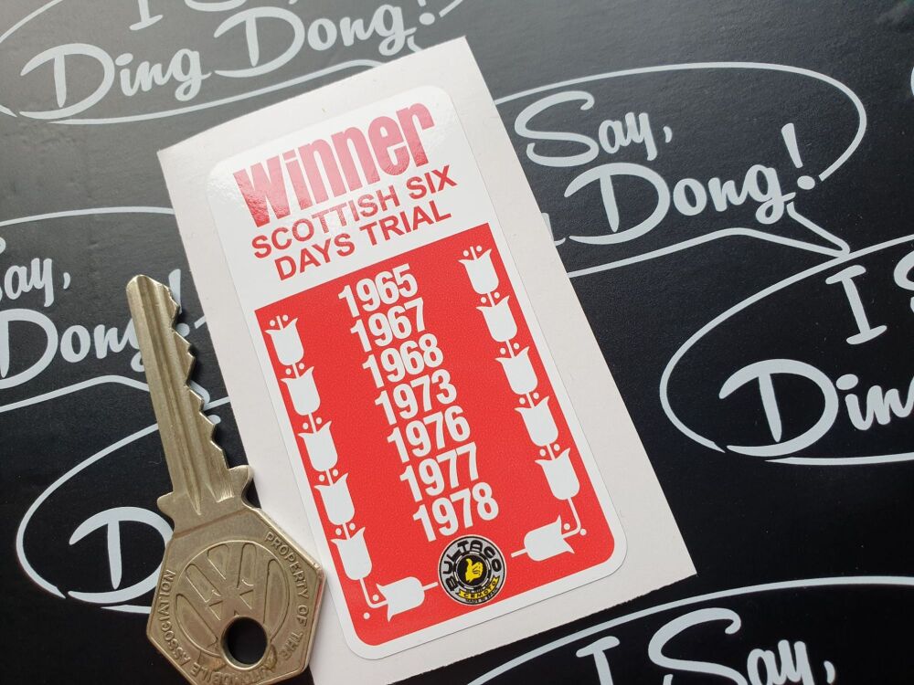 Bultaco Winner Scottish Six Day Trial sticker