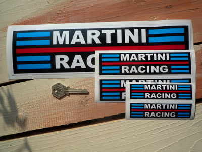 Martini Racing Streaked Stickers. 4