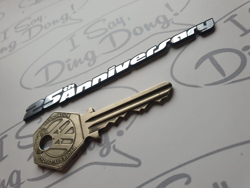 Volkswagen VW Golf Gti  25th Anniversary Self Adhesive Car Badge. 4".