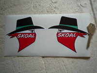 Skoal Tobacco Sponsors Stickers. 4" Pair.
