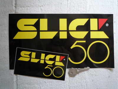 Slick 50 Oblong Stickers. 6" or 12" Pair.