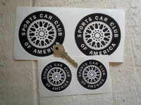 SCCA Wheel Stickers. 2.5