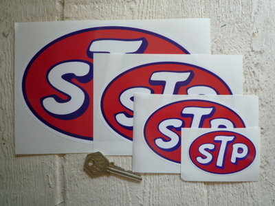 STP Oval Stickers. Various Sizes.