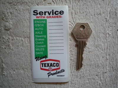 Texaco 'Service with Grades' Service Sticker. 2