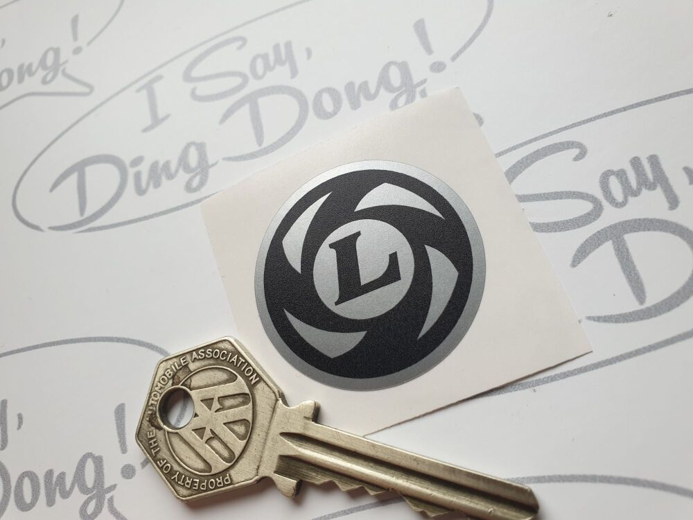 British Leyland Circular Logo - Mini Grille Black & Silver 39mm