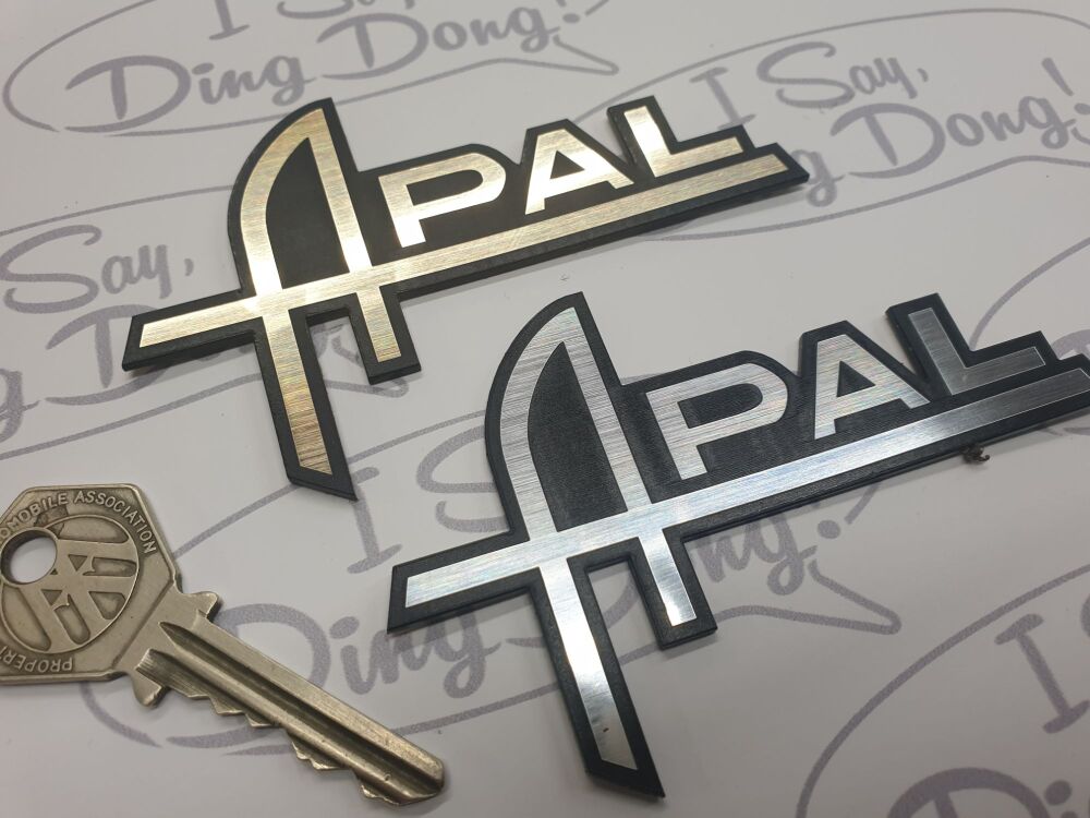 APAL SPEEDSTER Replica  Porsche 356 etc. Laser Cut Self Adhesive Badge. Gold or Silver. 100mm.
