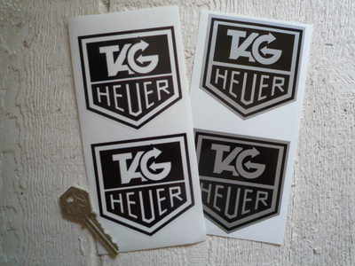 Tag Heuer Stickers. 3" Pair. 