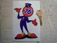 Union 76 Cheeky Chappy Sticker. 6" or 10".