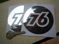 Union 76 Cut Foil Stickers. 4