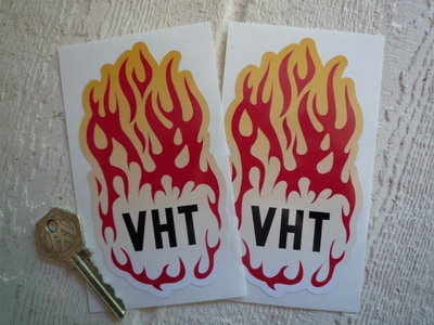 VHT Sperex Flame Shaped Stickers AC Shelby Cobra  5" Pair.
