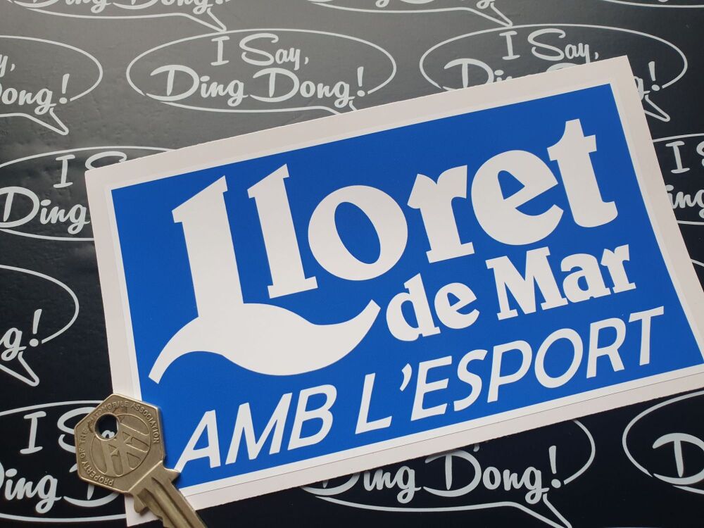 Lloret de Mar AMB L'ESPORT Mitsubishi etc. Rally car Sticker - 160mm