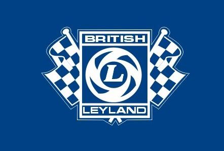 British Leyland Black & Clear Chequered Flag Stickers. 2" or 3" Pair.