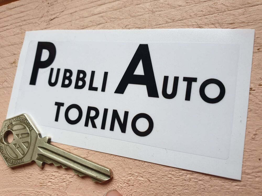 Pubbli Auto Torino Integrale etc Rallye graphics style sticker 100mm