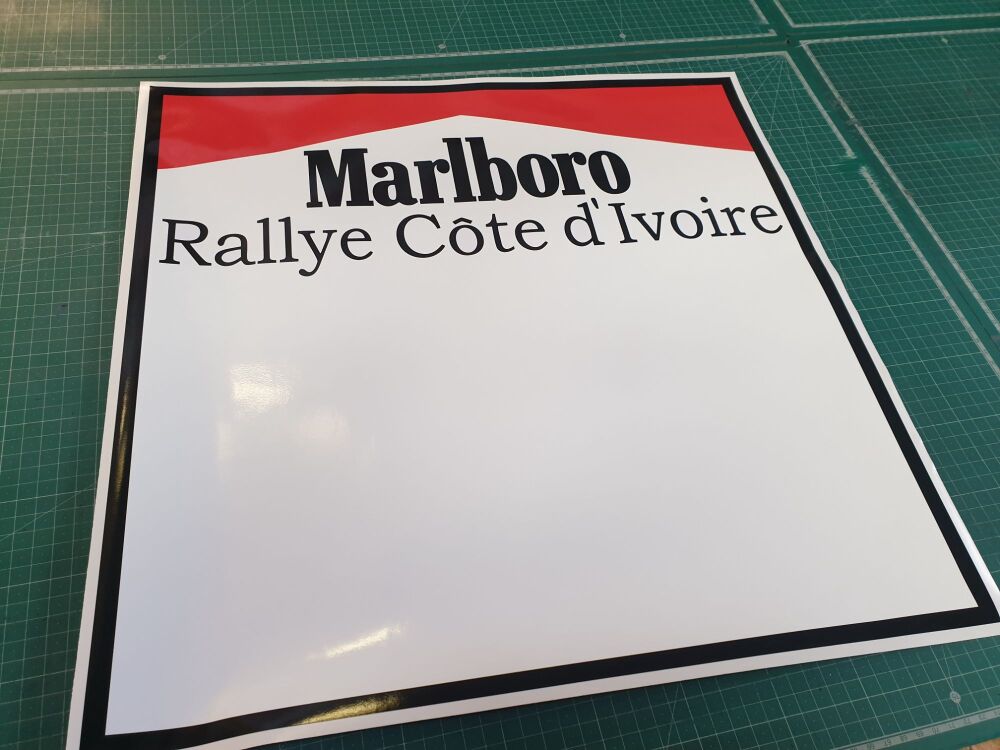 Marlboro Cote d'Ivoire Rallye Rally Car Door Panel Stickers - 500mm Pair