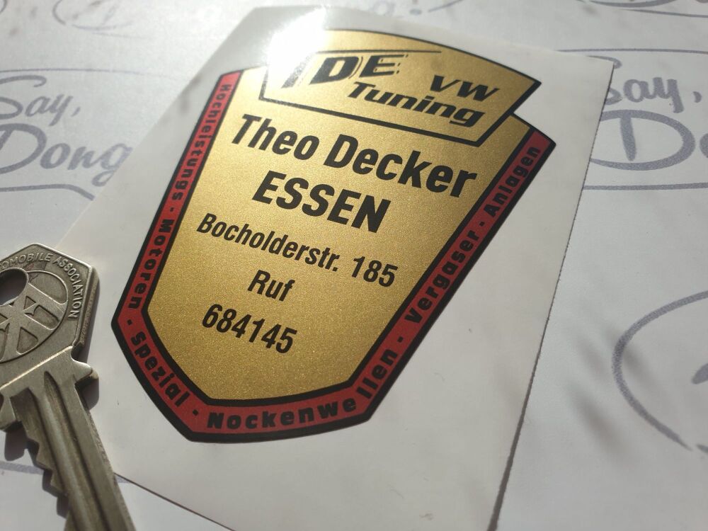 TDE VW Tuning Theo Decker ESSEN Volkswagen Tuning company