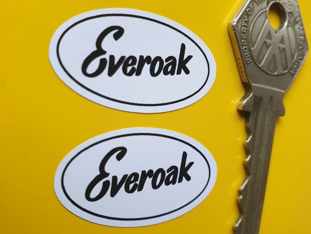 Everoak Oval Helmet Stickers. 36mm Pair.