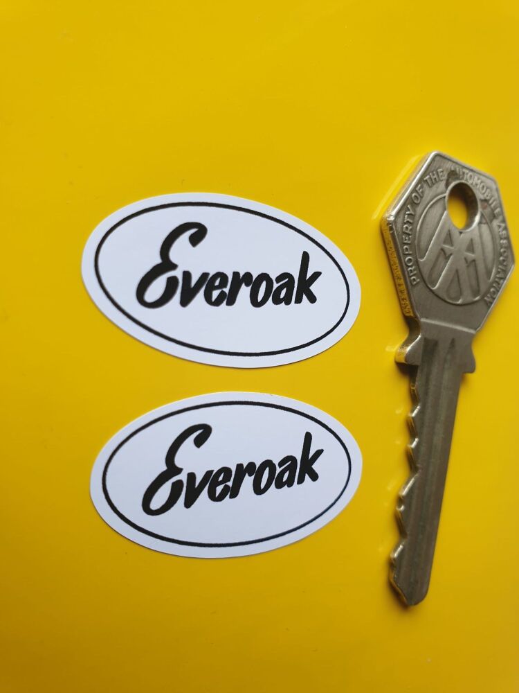 Everoak Oval Helmet Stickers. 36mm Pair.
