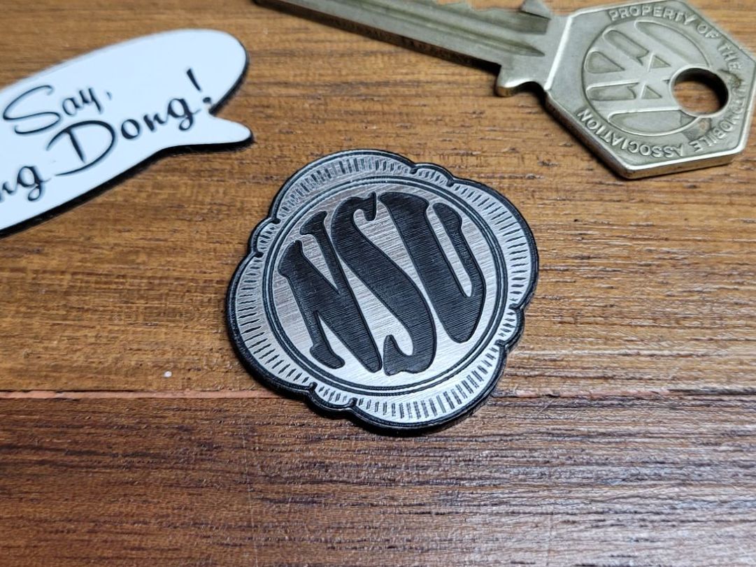 NSU Logo Self Adhesive Bike Badge - 35mm