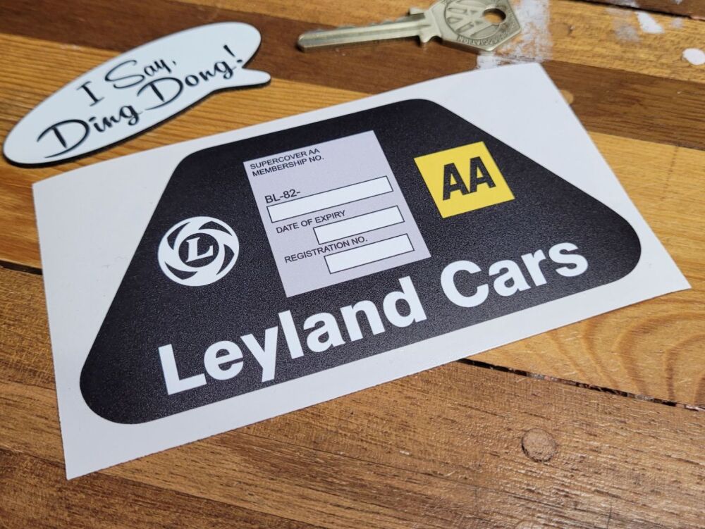 Leyland Cars AA Membership Sticker - 5"
