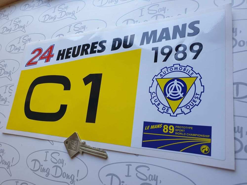LeMans 24 Hours Class Sticker - 1989 - Various Classes - 12"