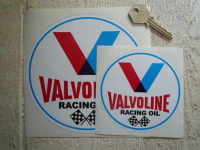 Valvoline Racing Oil Round Stickers. 3