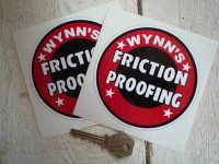 Wynn's Friction Proofing Circular Stickers. 4