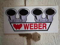 Weber Carburetor Shaped Sticker - 6