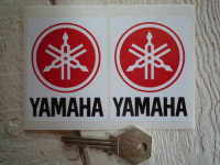 Yamaha Logo Stickers. 2.25" Pair.