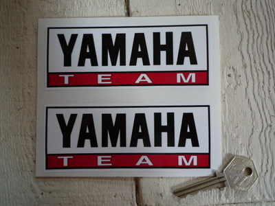 Yamaha Team Oblong Stickers. 5" Pair.