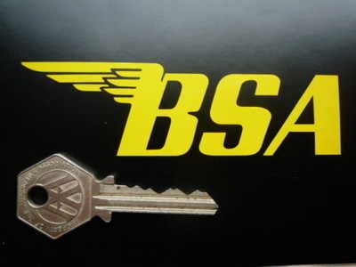 BSA Cut Vinyl Angular Style Gas Tank Stickers. 4