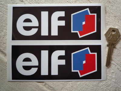 Elf F1 & F2 Style Oblong Stickers. 6" or 10.5" Pair.