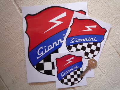 Giannini Shield Style Sticker. 3", 4" or 7".