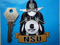 NSU Pudding Basin Helmet Cafe Racer Sticker. 3