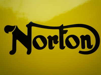 Norton Cut to Shape Text Stickers - 3", 4", 5", or 6" Pair