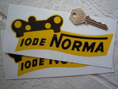 Iode Norma Shaped Stickers. 6" Pair.