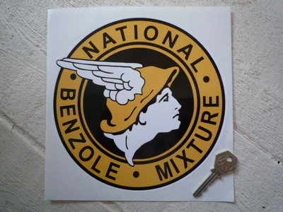 National Benzole Mixture Round Sticker - 6", 7", or 8"