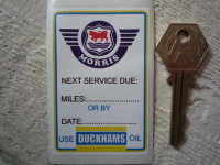 Morris 'Use Duckhams Oil' Service Sticker. 3".